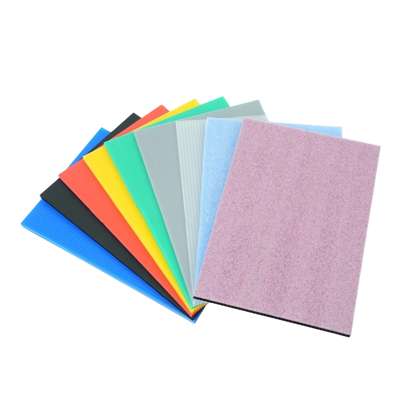 Tablero hueco de PP laminado de fieltro suave antirayaduras