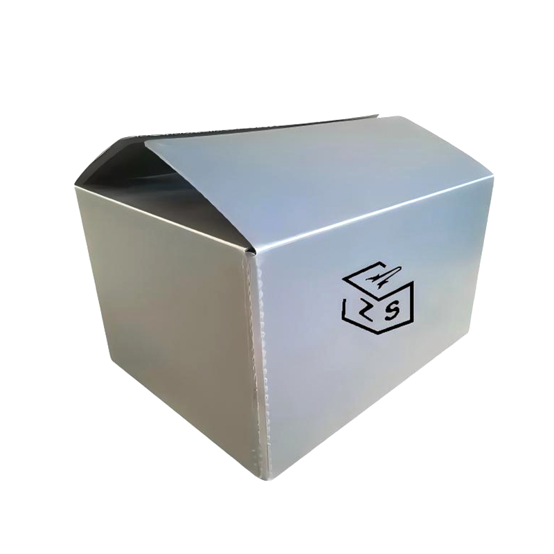 Caja de plástico corflate plegable reutilizable con tapa fija de velcro