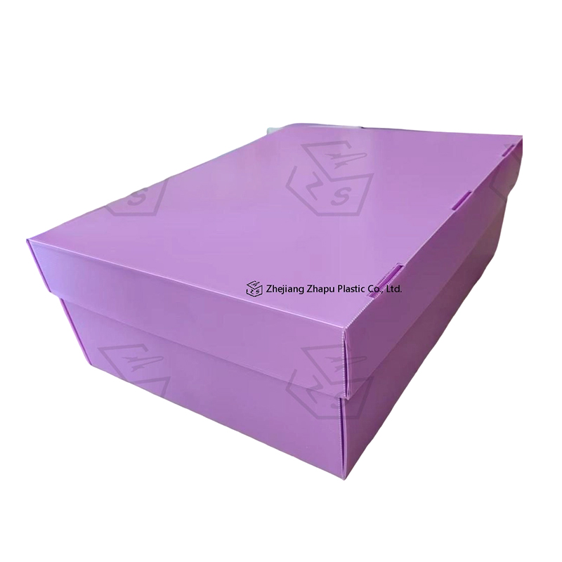 Caja de cubierta superior e inferior de plástico corrugado PP antiestático