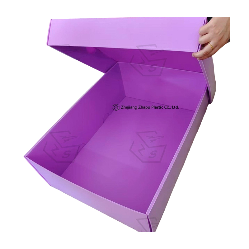 Caja de cubierta superior e inferior de plástico corrugado PP antiestático