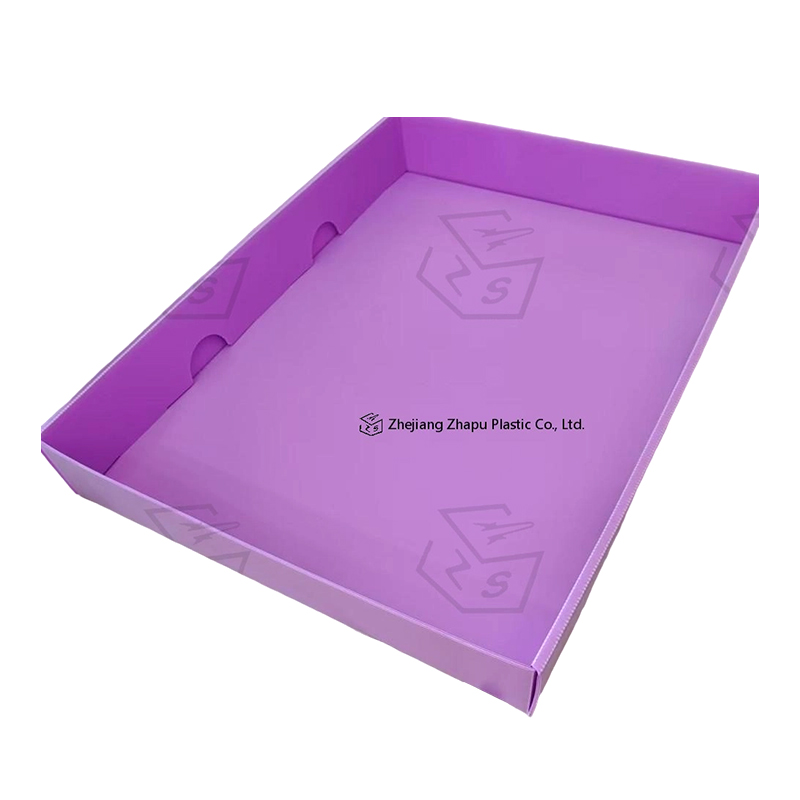 Caja de cubierta superior e inferior de plástico corrugado PP antiestático