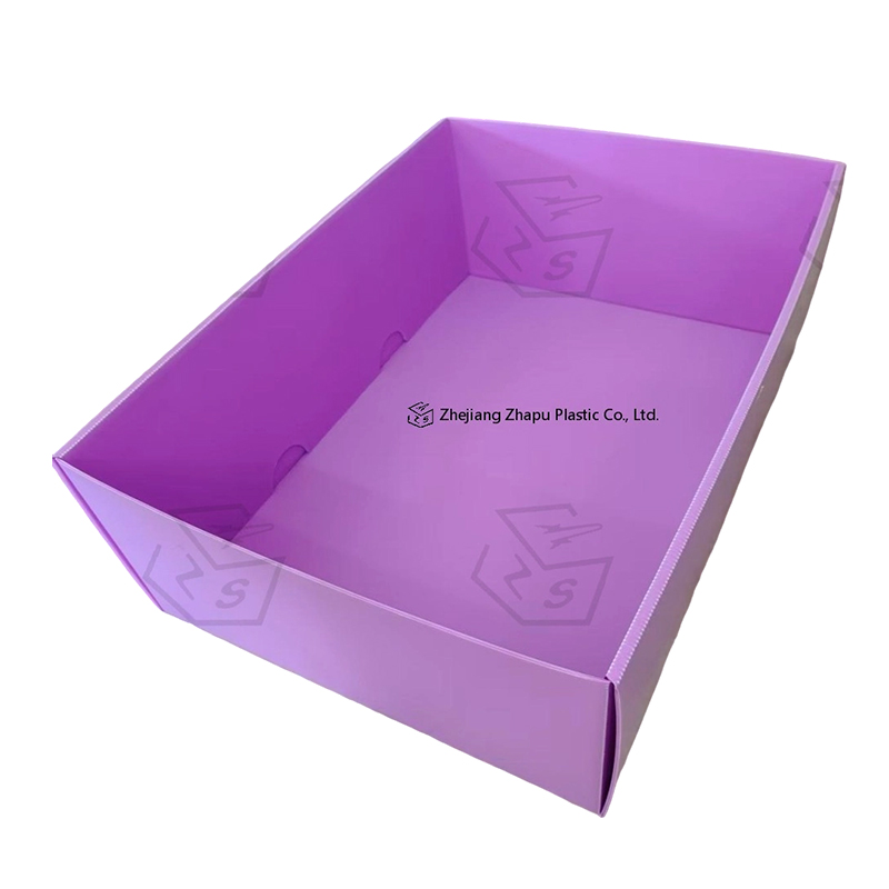 Caja de cubierta superior e inferior de plástico corrugado PP antiestático