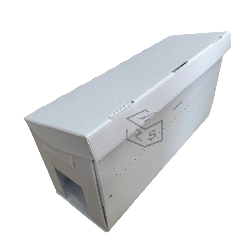 Caja de plástico corrugado perforada transpirable