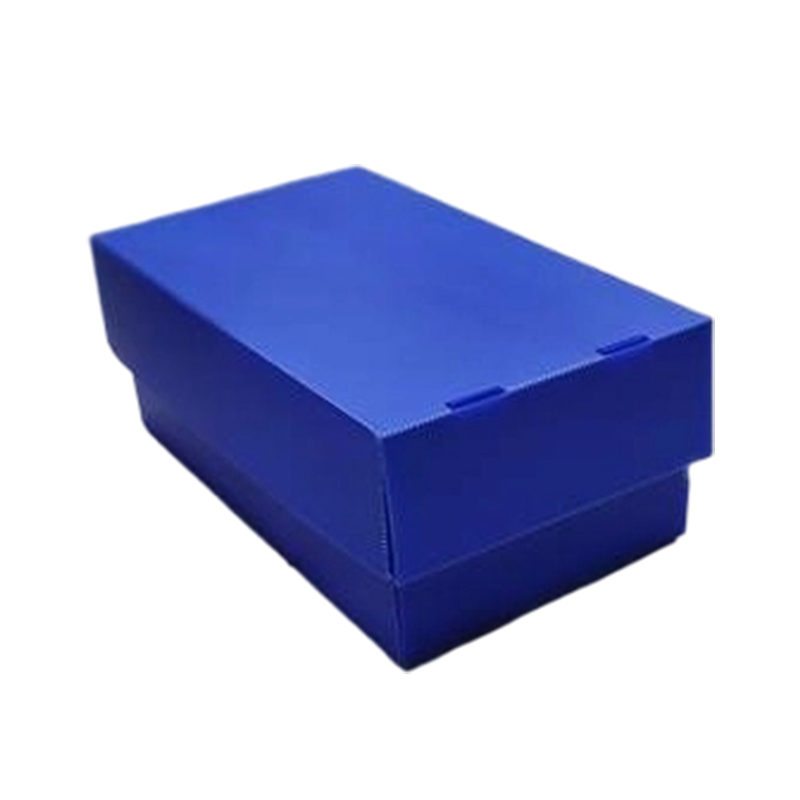 Caja de cubierta superior e inferior de plástico corrugado plegable resistente al polvo