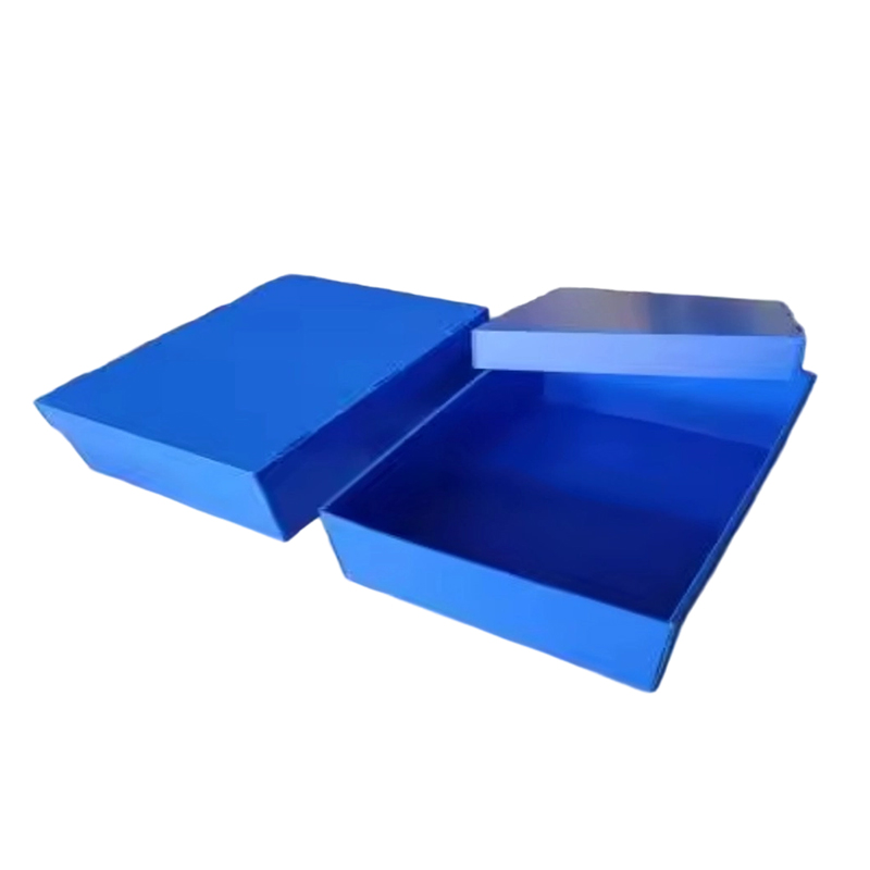 Caja de cubierta superior e inferior de plástico corrugado plegable resistente al polvo