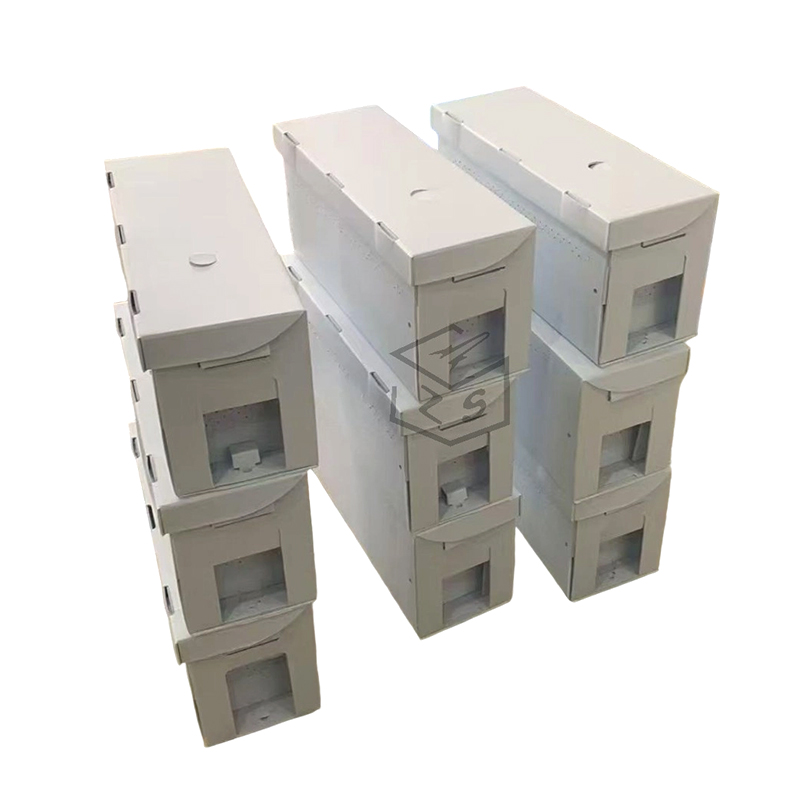Caja plegable de plástico corrugado para nueces de abeja
