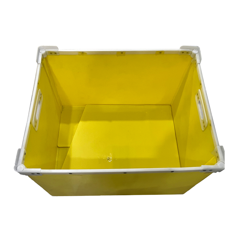Caja de soporte anidada de plástico corrugado con marco reforzado