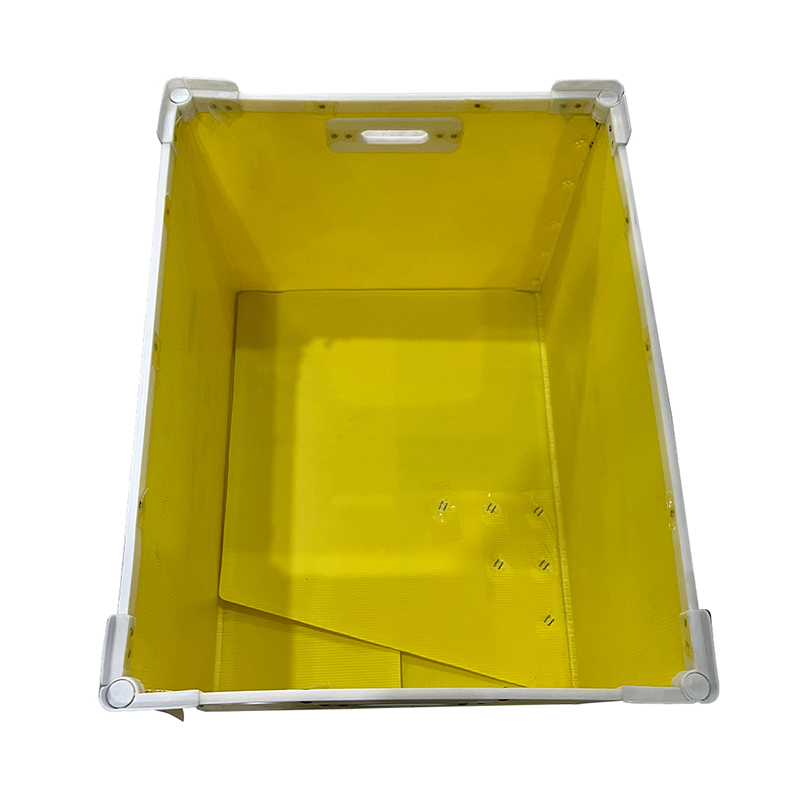 Caja de soporte anidada de plástico corrugado con marco reforzado