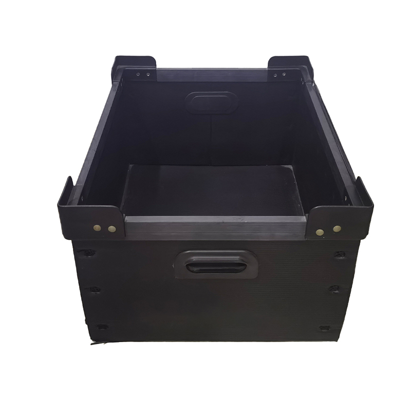 Contenedor de almacenamiento corrugado de PP impermeable reutilizable con empuñadura
