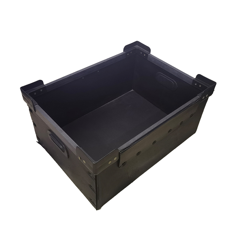 Contenedor de almacenamiento corrugado de PP impermeable reutilizable con empuñadura