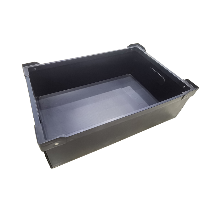 Contenedor de almacenamiento corrugado de PP impermeable reutilizable con empuñadura