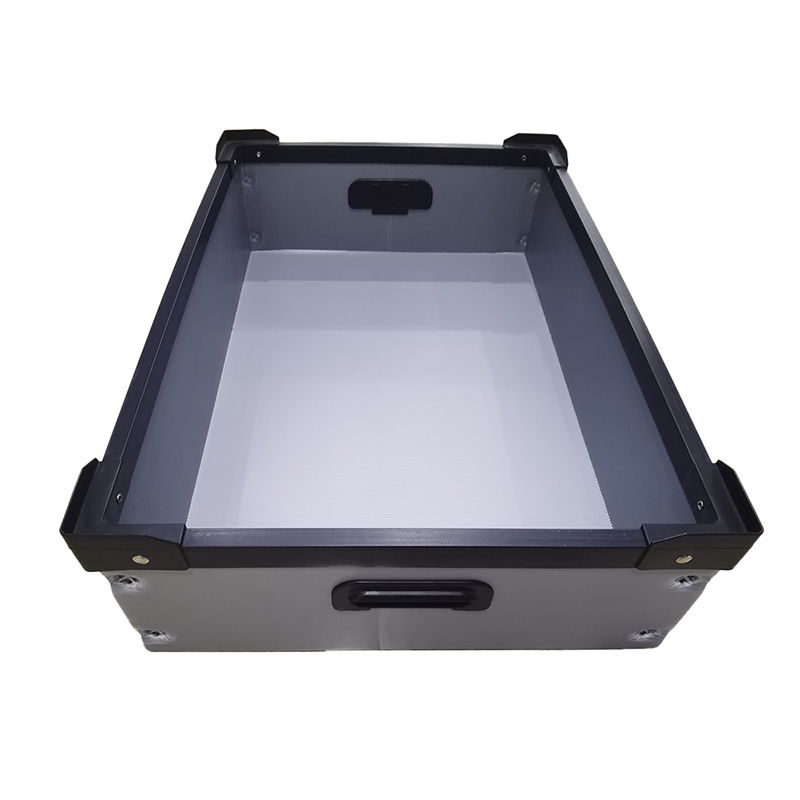 Contenedor de almacenamiento corrugado de PP impermeable reutilizable con empuñadura