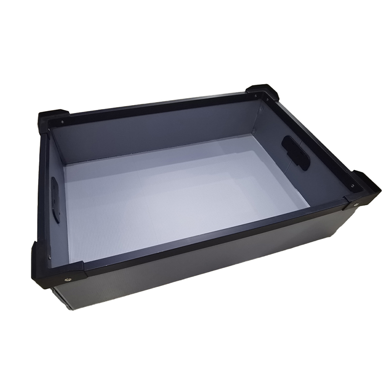 Contenedor de almacenamiento corrugado de PP impermeable reutilizable con empuñadura
