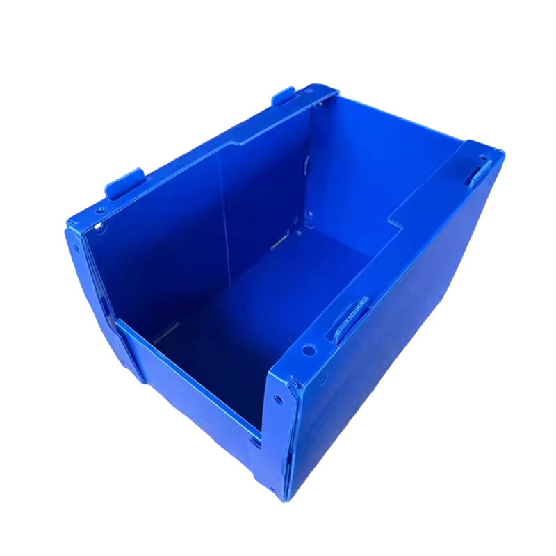 Contenedor de almacenamiento de piezas de tablero hueco de PP Correx apilable
