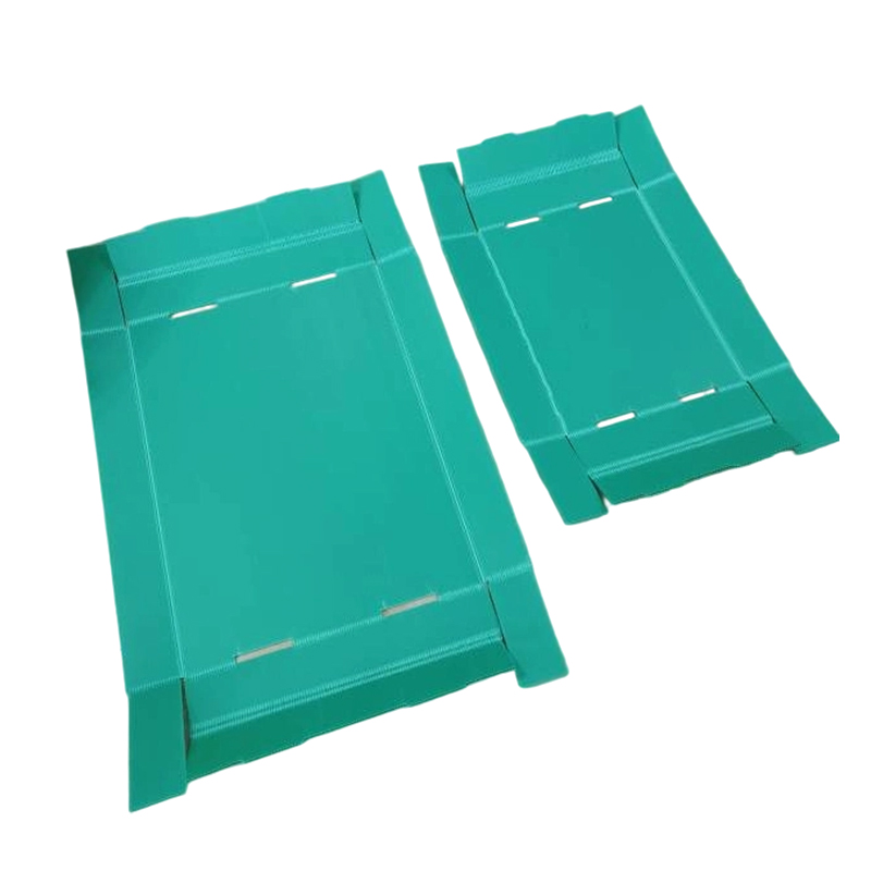 Caja de tapa dividida de polipropileno corrugado apilable