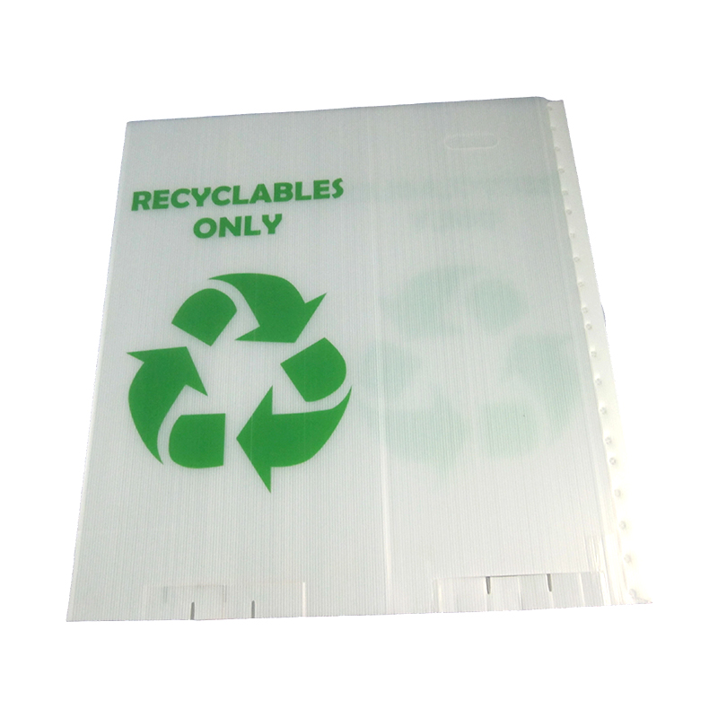 Bote de basura plegable de plástico corrugado PP para reciclaje