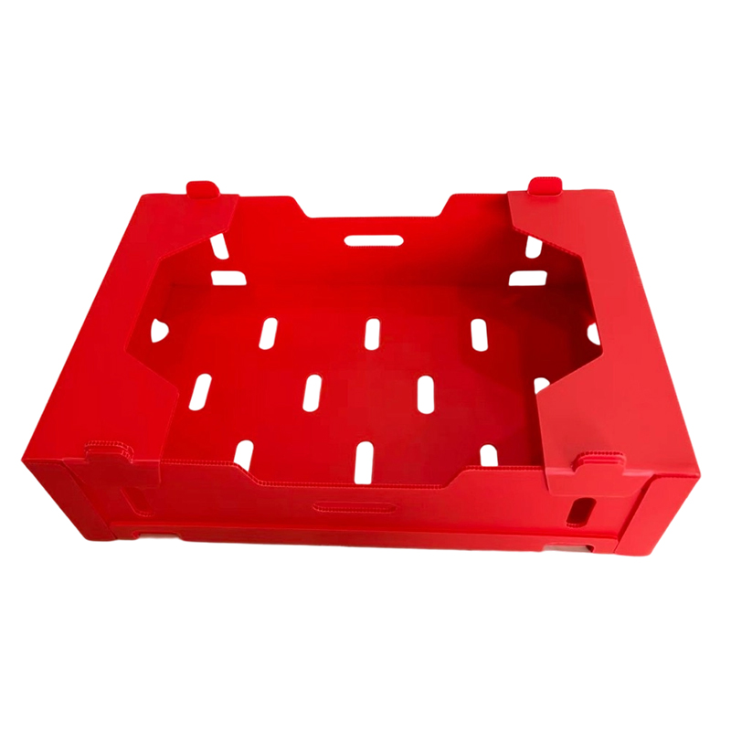 Caja corrugada de PP impresa plegable para verduras y frutas