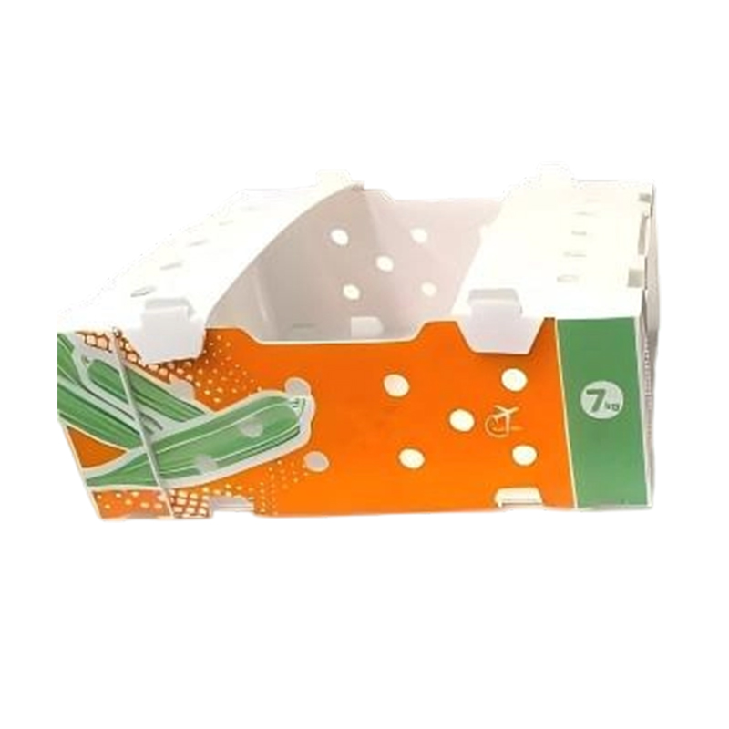Caja corrugada de PP impresa plegable para verduras y frutas