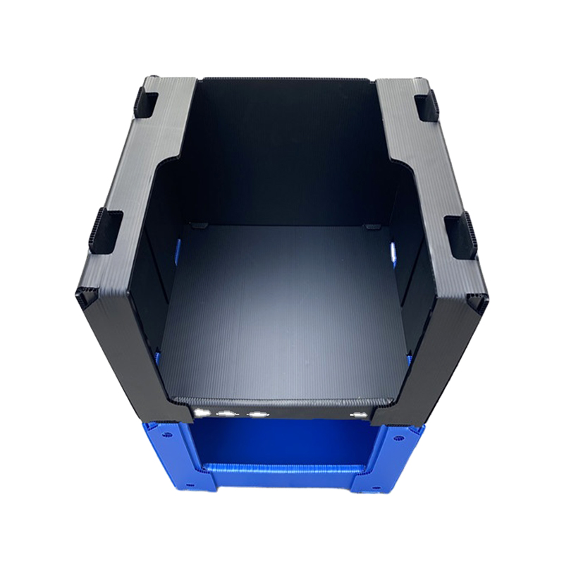 Contenedor de cartón hueco para flauta de corflat plegable