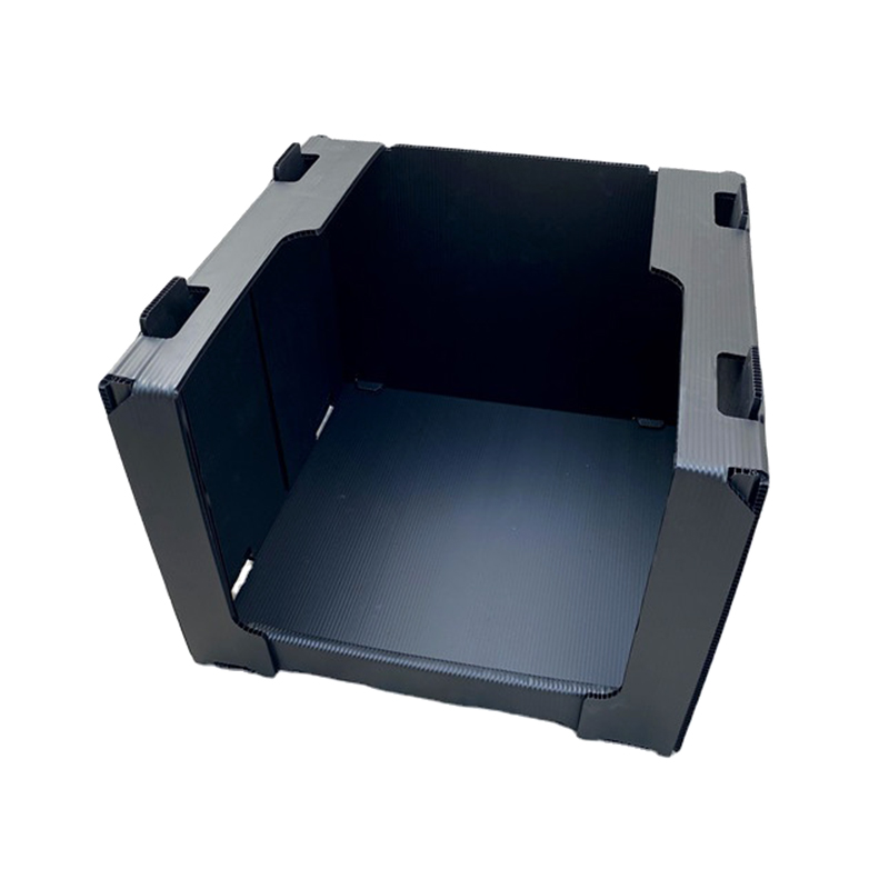 Contenedor de cartón hueco para flauta de corflat plegable