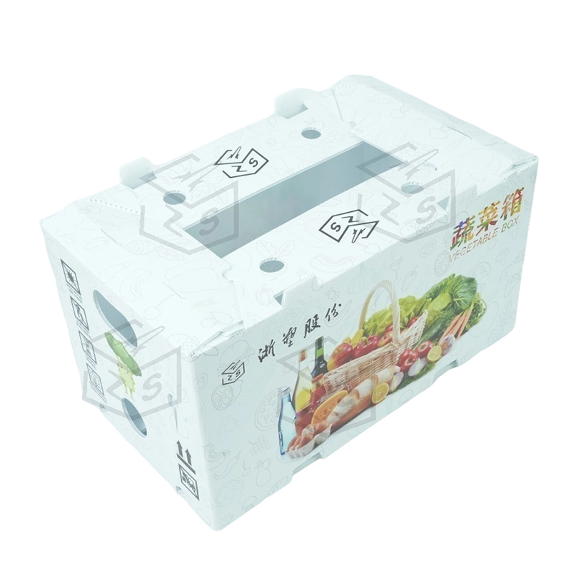 Caja de frutas de corflauta de PP impermeable y reutilizable