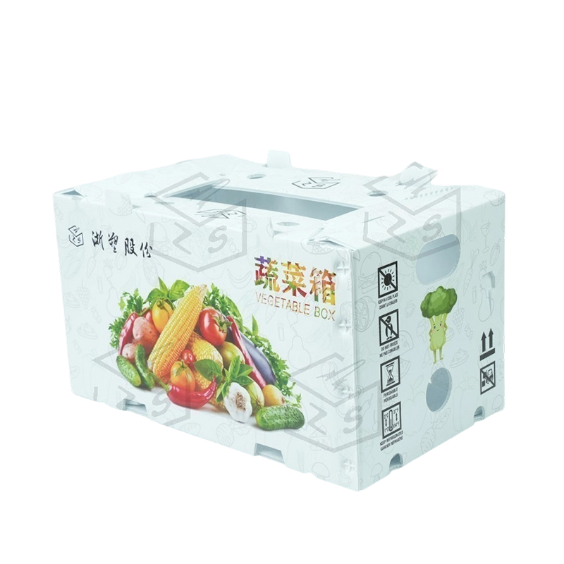 Caja de frutas de corflauta de PP impermeable y reutilizable