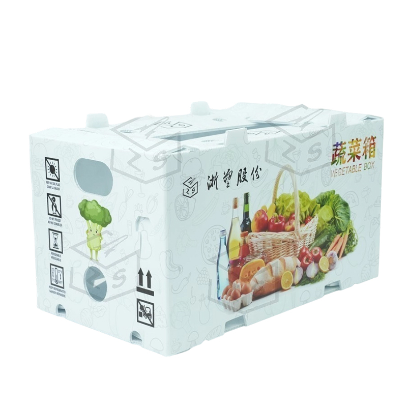 Caja de frutas de corflauta de PP impermeable y reutilizable