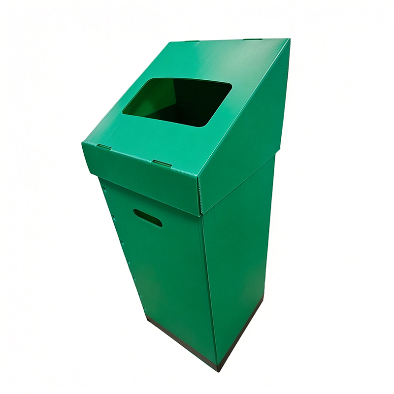 Bote de basura plegable de plástico corrugado PP para reciclaje